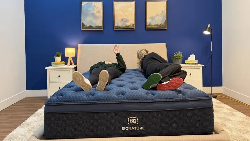 Partner test on the Brooklyn Bedding Signature Hybrid Mattress