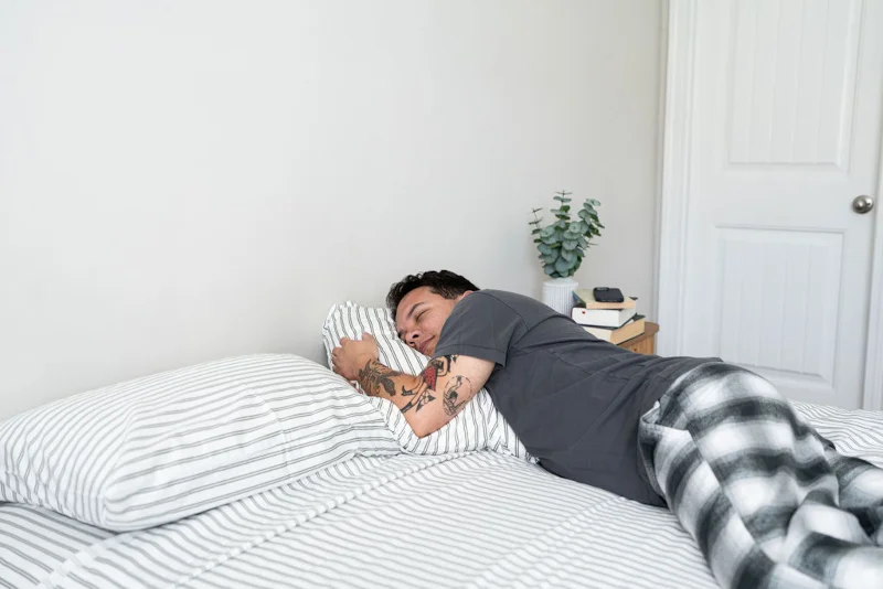Our tester is blissed out on Brooklinen Luxe Sateen Sheets
