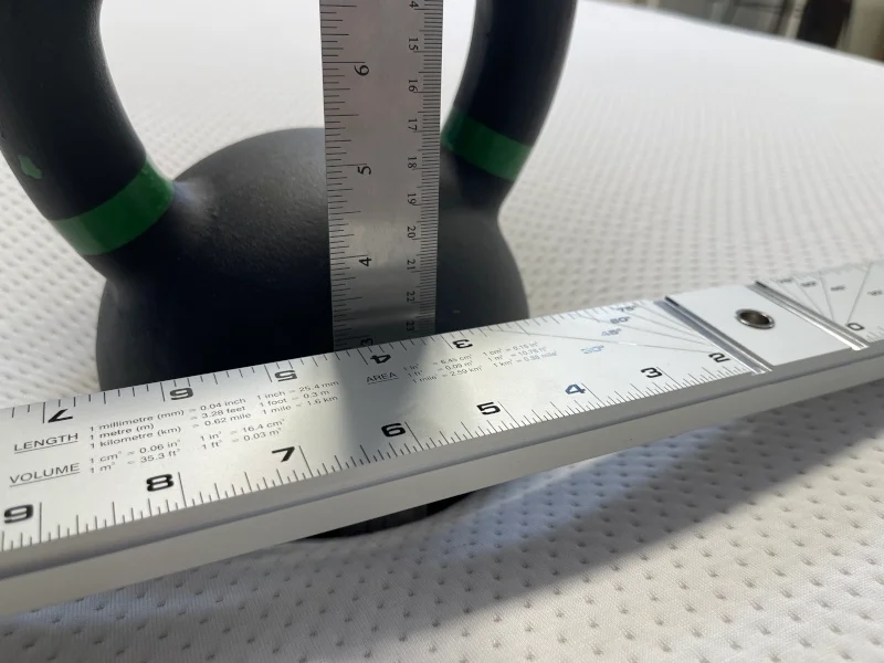 Sinkage test for a Boring Hybrid Mattress