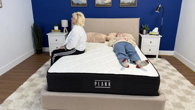 Partner test on the Brooklyn Bedding Plank Firm Luxe Mattress