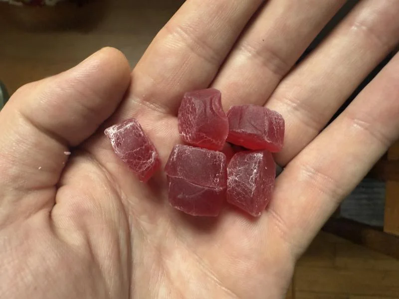 A handful of Natrol Melatonin Gummies