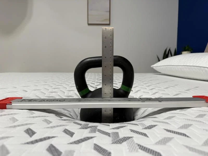 Sinkage test on the Nectar Premier Hybrid Mattress