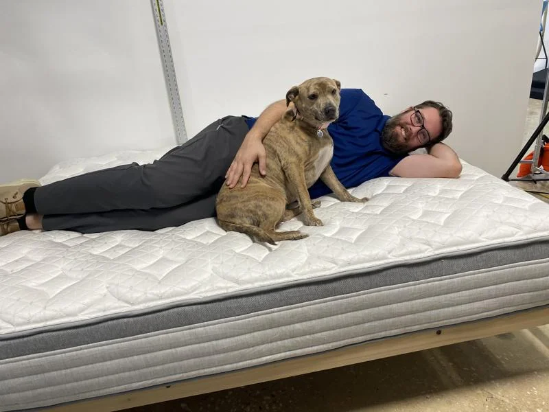 Canine tester approves of the Helix Plus Mattress