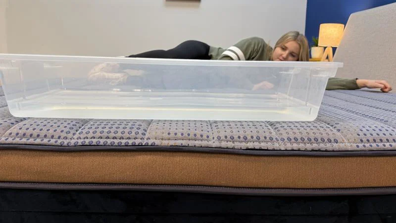 Ripple test on the Brooklyn Bedding CopperFlex Mattress