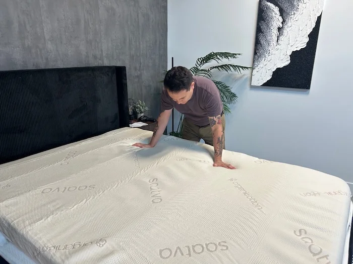 Saatva Graphite Memory Foam Mattress Topper