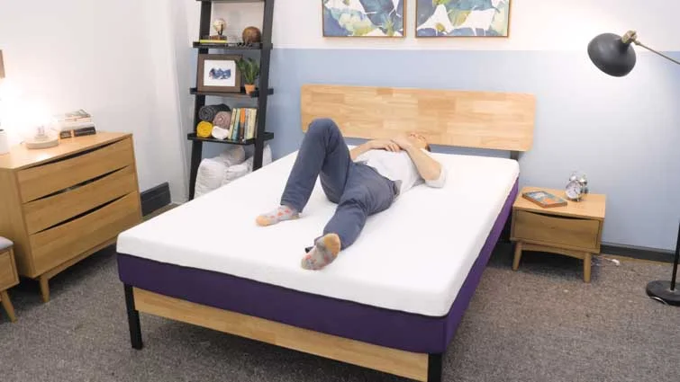 Back sleeping on the Polysleep mattress