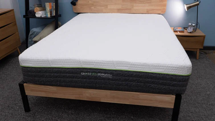 The GhostBed 3D Matrix in the Sleepopolis studio