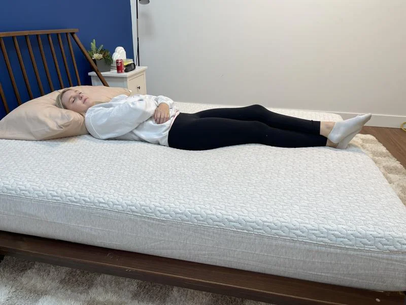 Back-sleeping on the Tuft & Needle Mattress