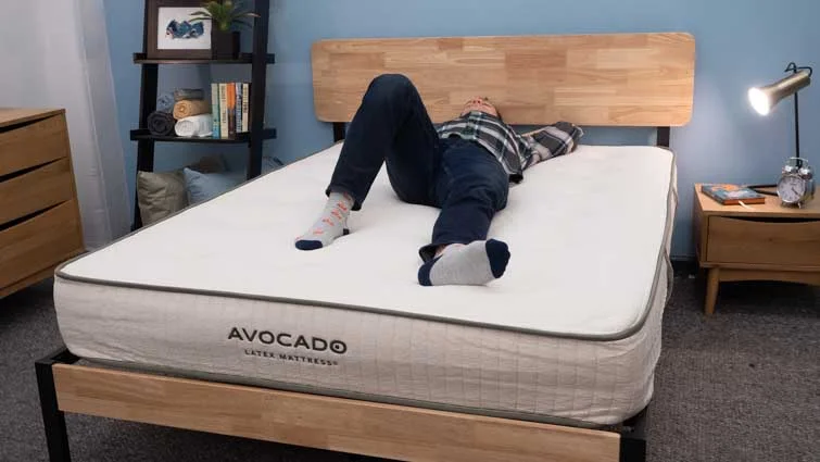 Back sleeping on the Avocado Latex