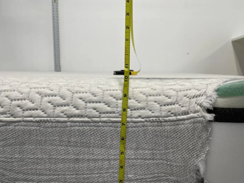 Measuring the edge of the Tuft & Needle Mattress