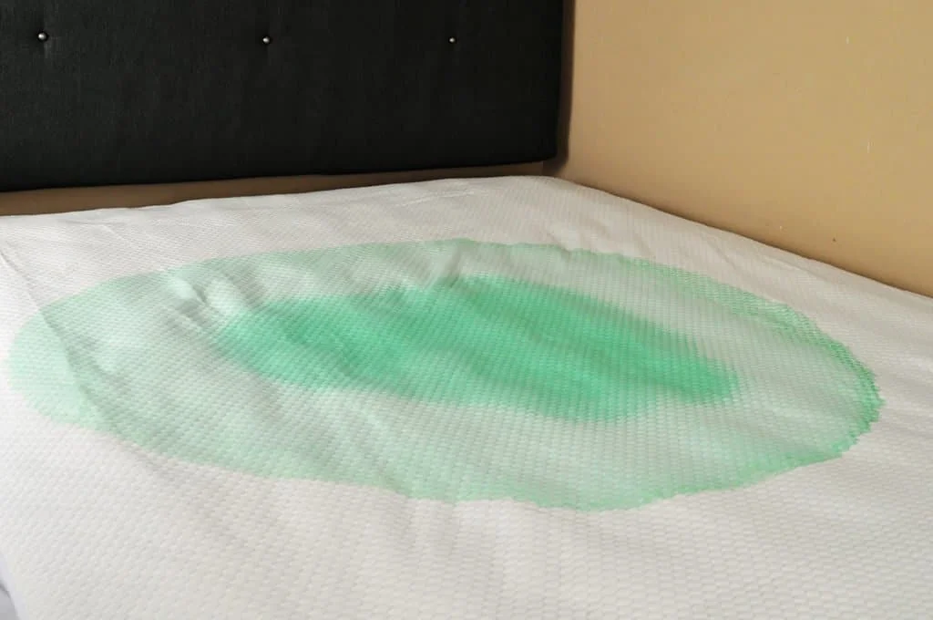 Bear mattress protest spill test