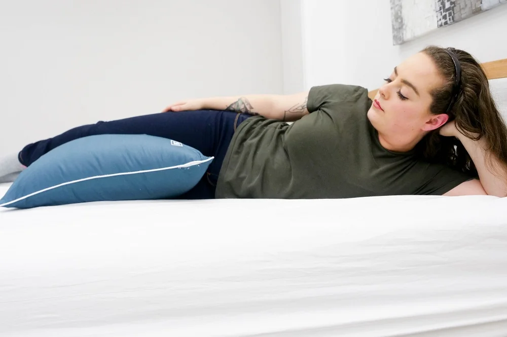 Pillow Guy Down Alternative pillow between the legs