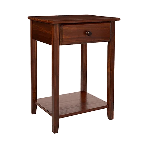 Casual Home Night Owl Nightstand with USB Port