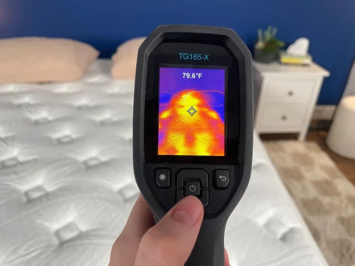 Thermal imaging results for the Wolf Mattress.