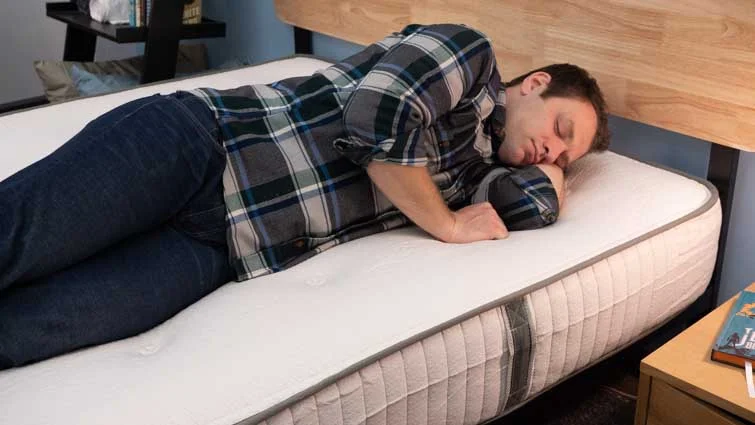 Side Sleeping on the Avocado Latex