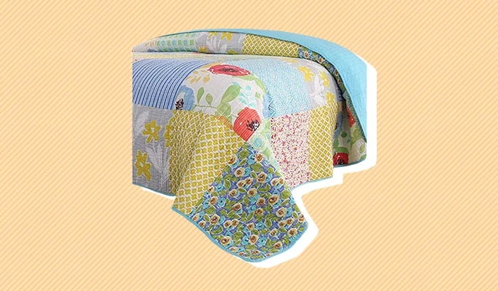 Most Summery Colors PatchworkQuilt oliven