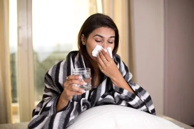drinking water while sick