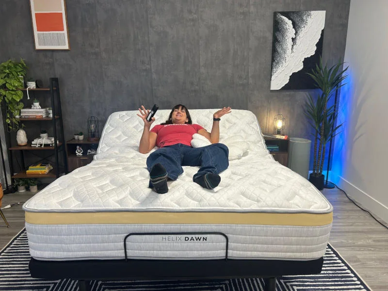 Using the massage feature on a Helix Adjustable Base