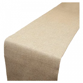Parfair Dessin Burlap Jute Pattern Bed Runner