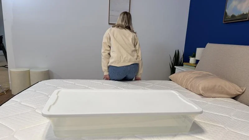 Ripple test on the Brooklyn Bedding Plank Firm Luxe Mattress