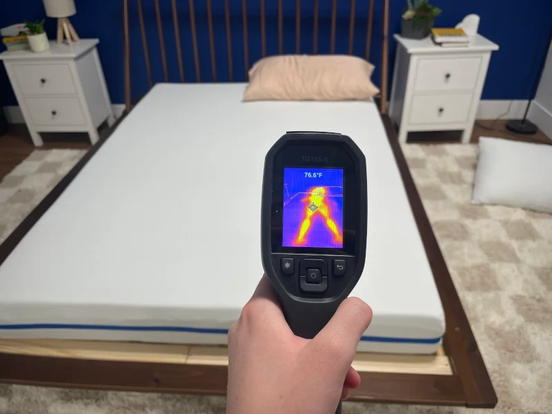 Thermal imaging of the Nectar Kids Mattress
