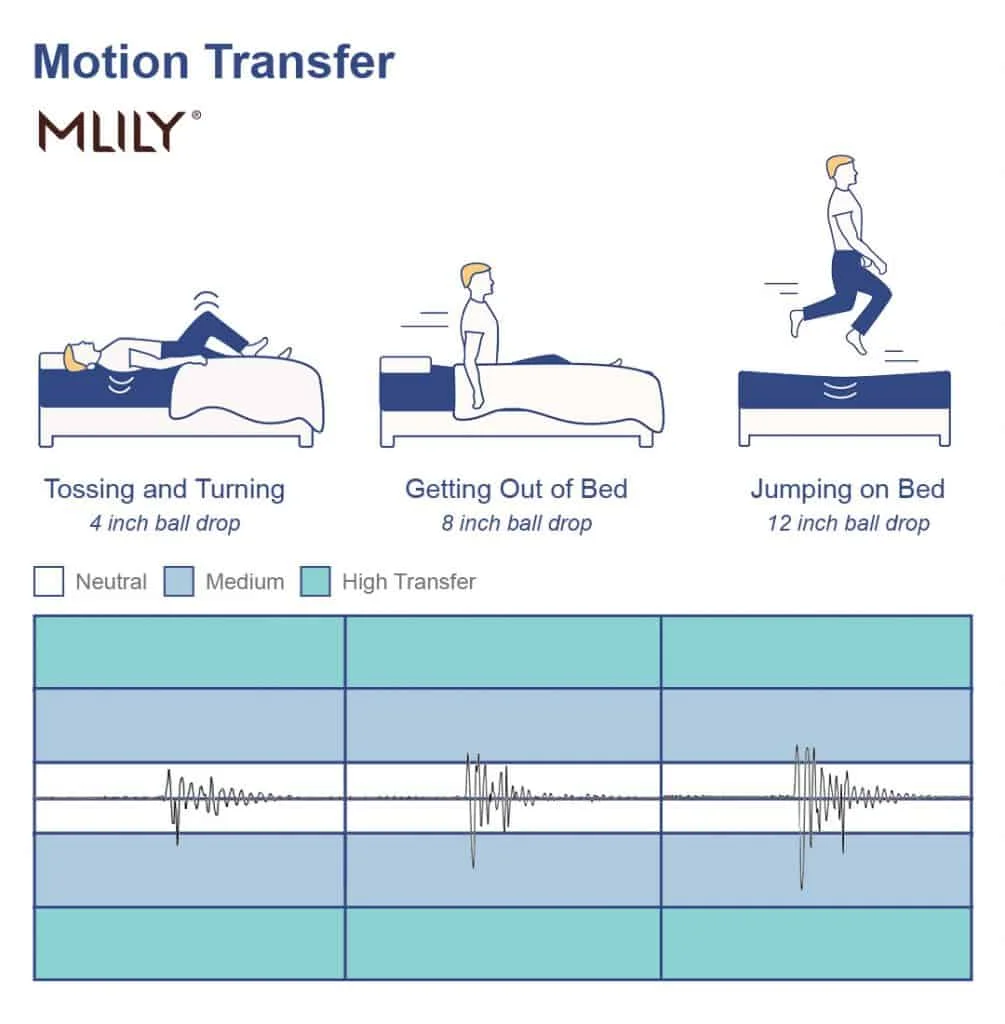 MLily mattress motion transfer