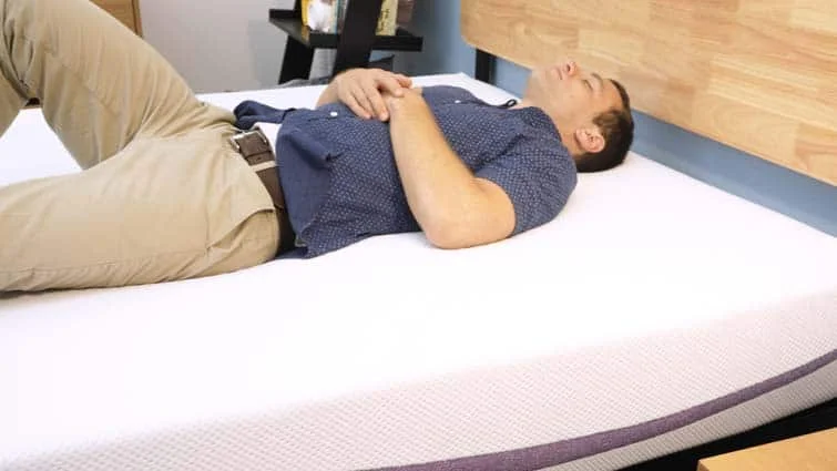Back sleeping on Original Purple Mattress