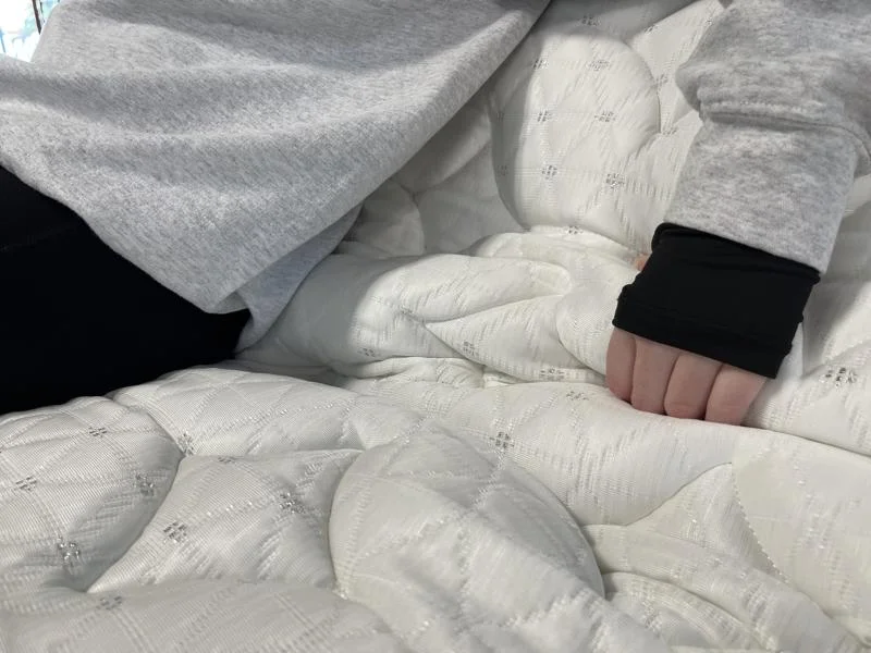 Bunched quilting when using the Helix Plus on an adjustable bed