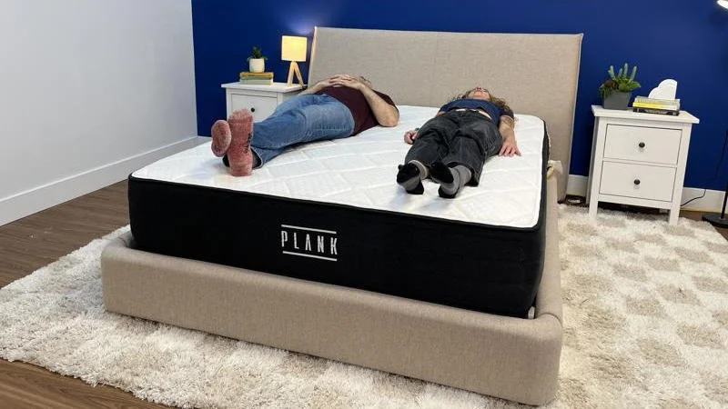 Partner test on the Plank Firm Mattress