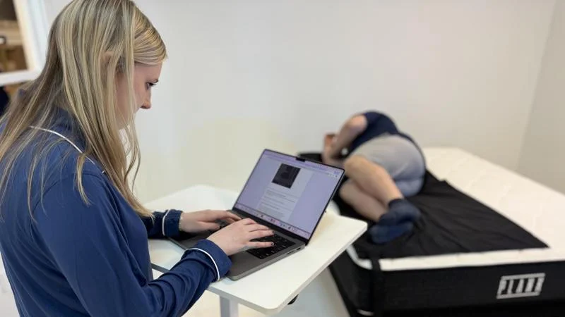 Generating pressure maps of the Plank Firm Mattress