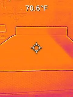 Initial Surface Temperature of the Emma Hybrid Cooling Elite