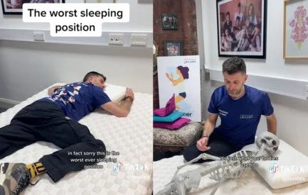 This Viral TikTok on โWorst Sleeping Positionโ Sparks Debate in the Comments