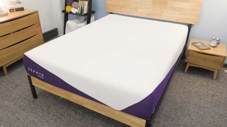 Zephyr mattress in bedroom
