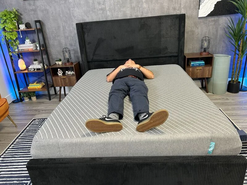 Back sleeping on the Siena mattress.
