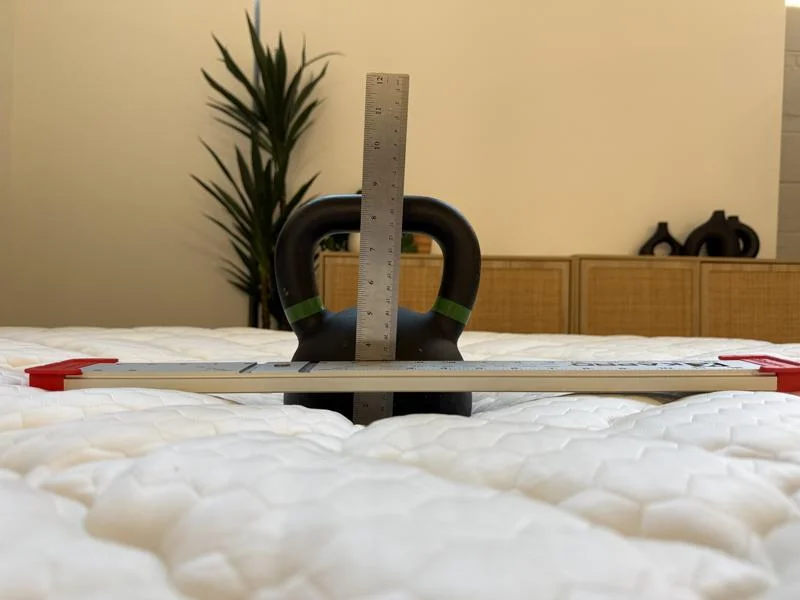 Sinkage test on the Titan Plus Core Mattress