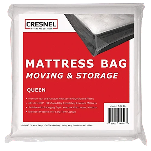 CRESNEL Mattress Bag for Moving & Long-Term Storage
