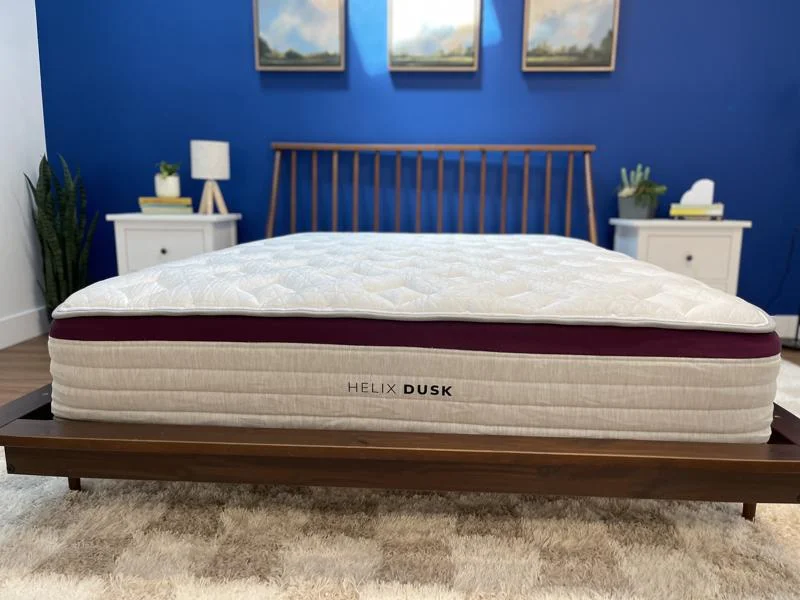 Front view of the Helix Dusk Mattress