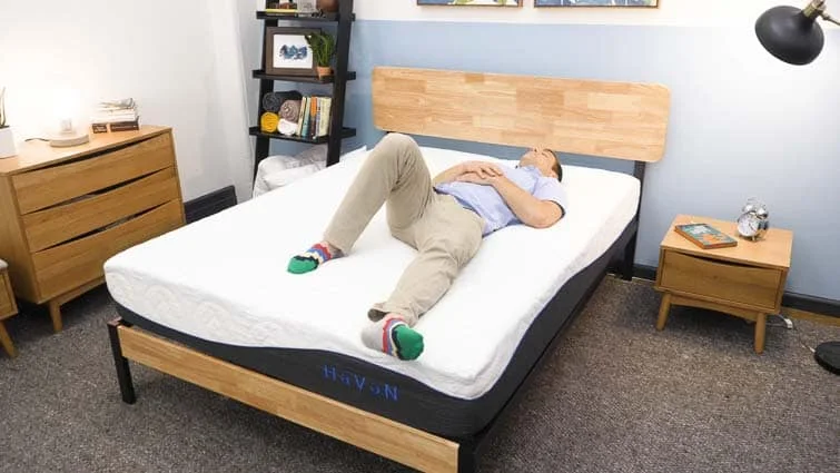 Back sleeping on the Haven Rejuvenate