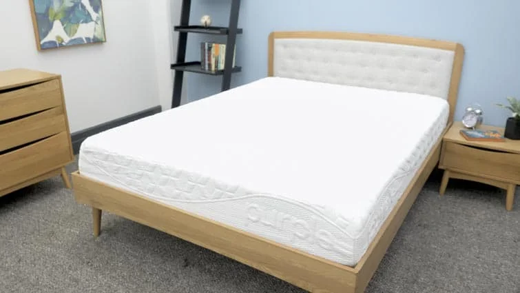 Purple Mattress in bedroom