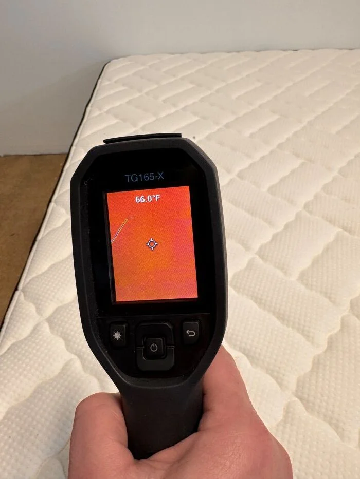 Cooling testing on the Titan Plus mattress