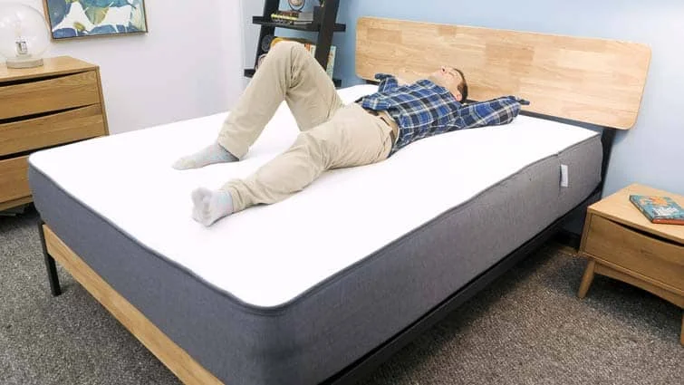 Casper Hybrid Back Sleeping