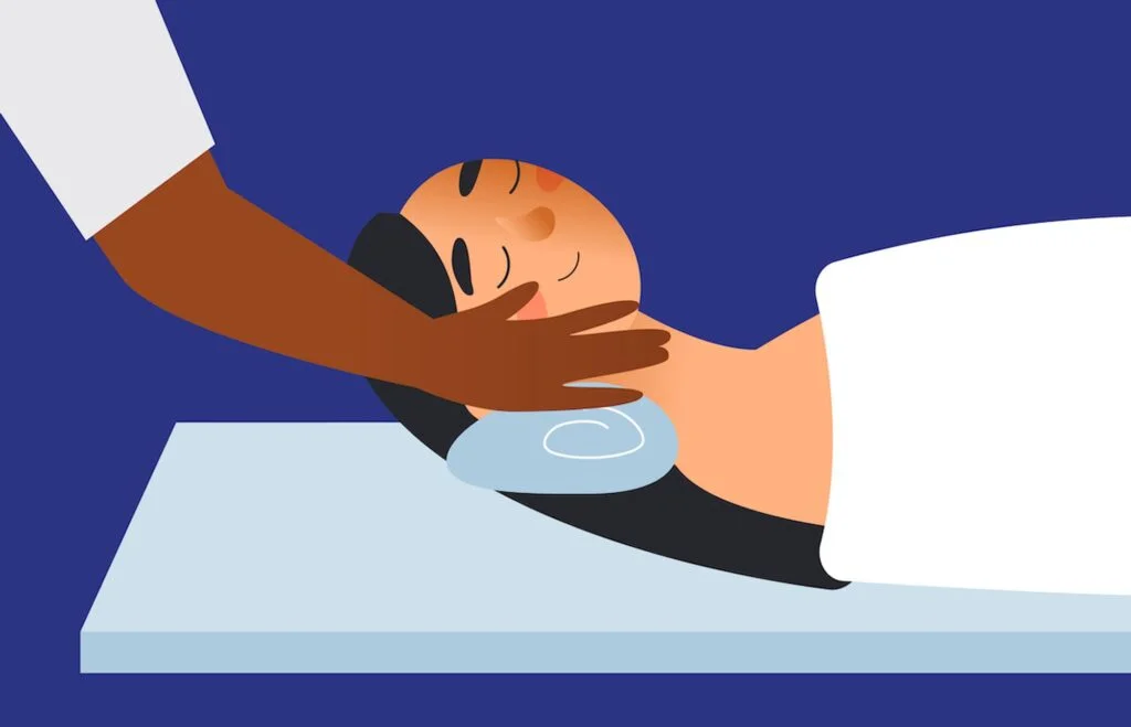 facial massage for sleep