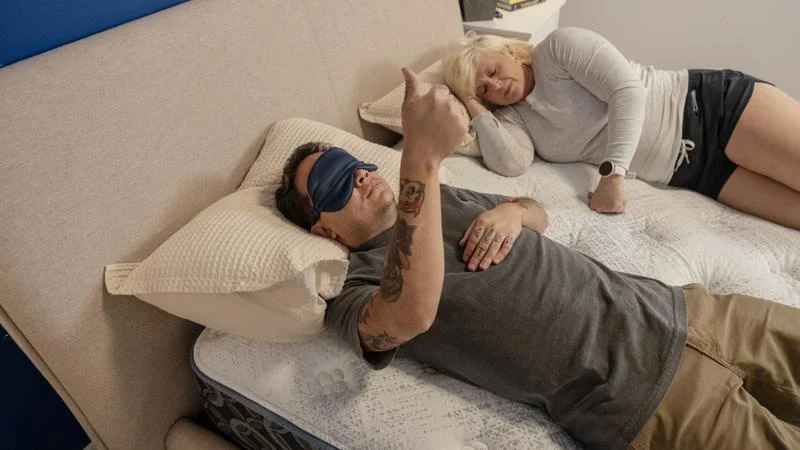 Partner test on the Serta Perfect Sleeper Cascade Range Mattress