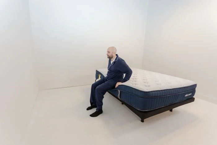 Sleepopolis SilkSnow Hybrid EdgeSupport Seated 1