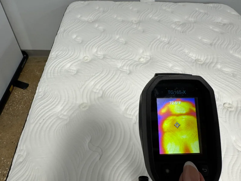Thermal imaging of the Big Fig Classic Mattress