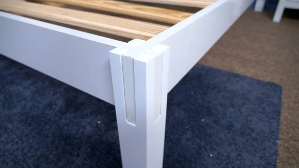 helix wood bed frame leg