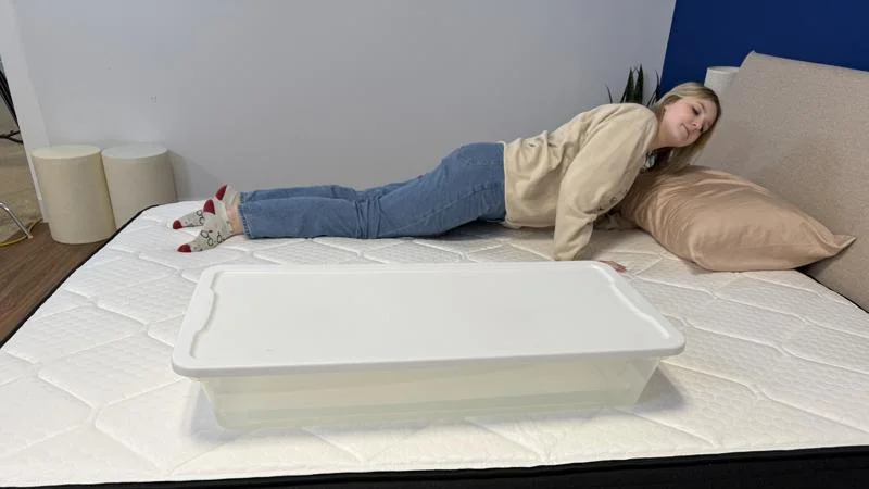 Ripple test on the Brooklyn Bedding Plank Firm Luxe Mattress