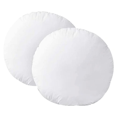 HOMEIDEAS Plush Round Throw Pillow Inserts