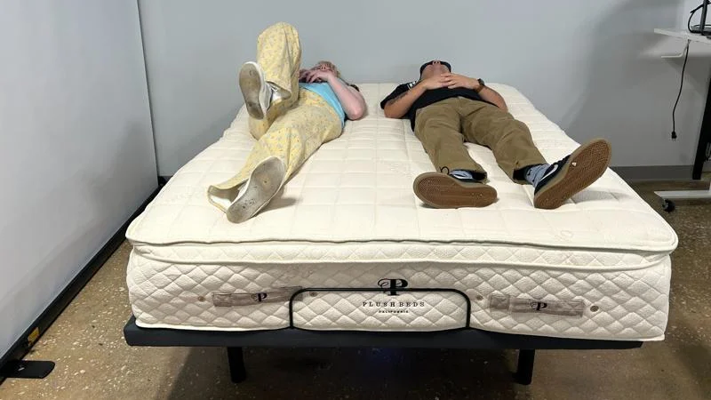 Partner test on the PlushBeds Botanical Bliss Mattress