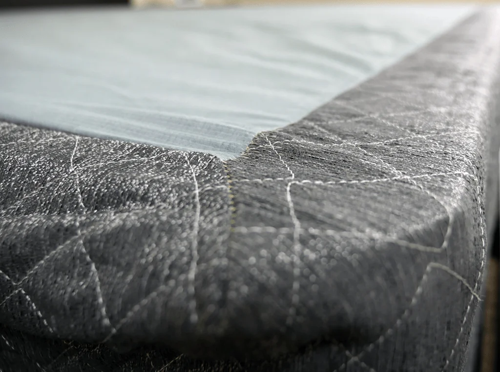Close up shot of the GhostBed box spring cover